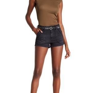 NWOT Free People Black Denim Shorts